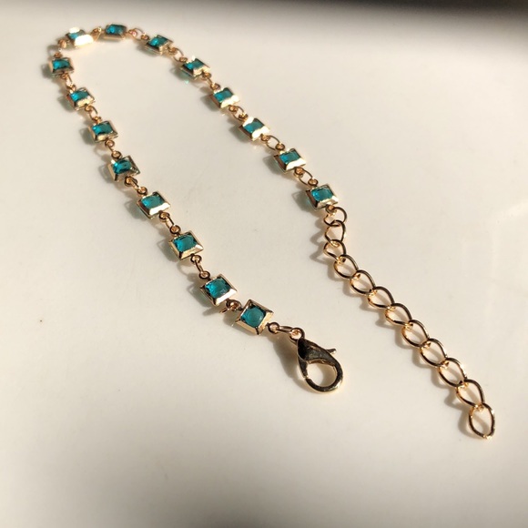 Blue Gold Toned Bracelet - Picture 3 of 7